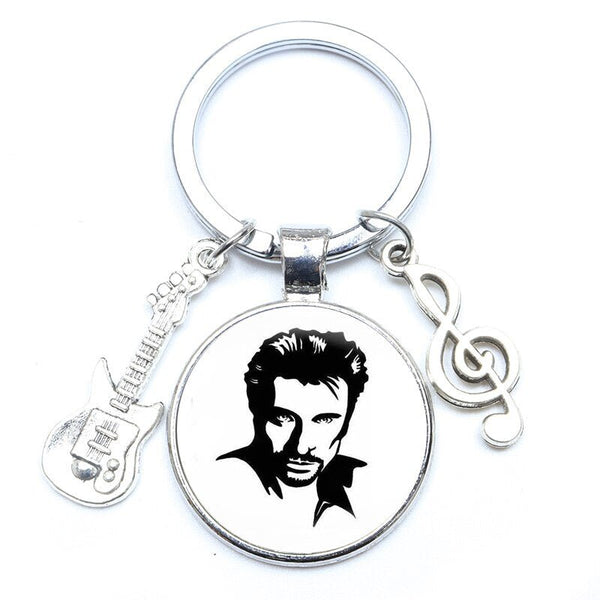 Porte-clé photo Johnny Hallyday - Rockeur 16 modèles | Johnny Hallyday Fanclub