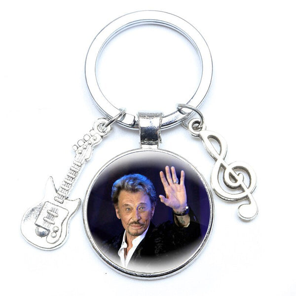 Porte-clé photo Johnny Hallyday - Rockeur 16 modèles | Johnny Hallyday Fanclub