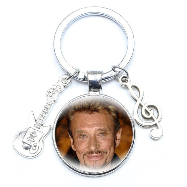 Porte-clé photo Johnny Hallyday - Rockeur 16 modèles | Johnny Hallyday Fanclub