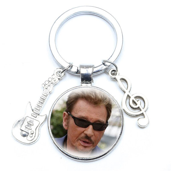 Porte-clé photo Johnny Hallyday - Rockeur 16 modèles | Johnny Hallyday Fanclub