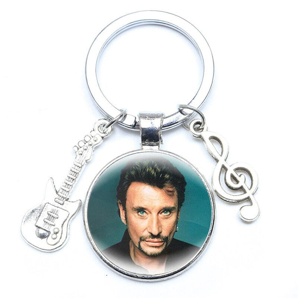Porte-clé photo Johnny Hallyday - Rockeur 16 modèles | Johnny Hallyday Fanclub