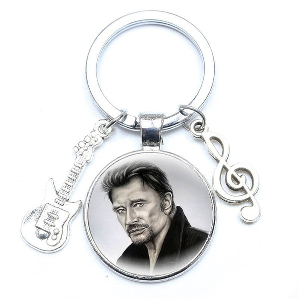 Porte-clé photo Johnny Hallyday - Rockeur 16 modèles | Johnny Hallyday Fanclub