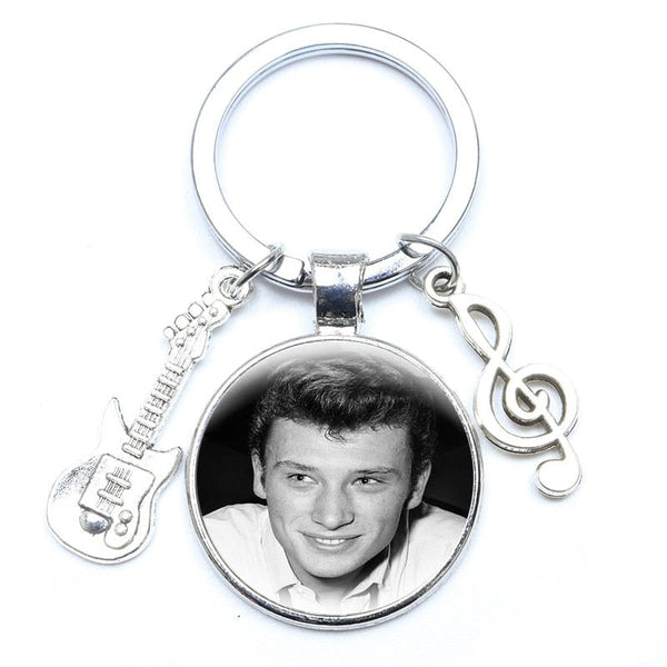 Porte-clé photo Johnny Hallyday - Rockeur 16 modèles | Johnny Hallyday Fanclub