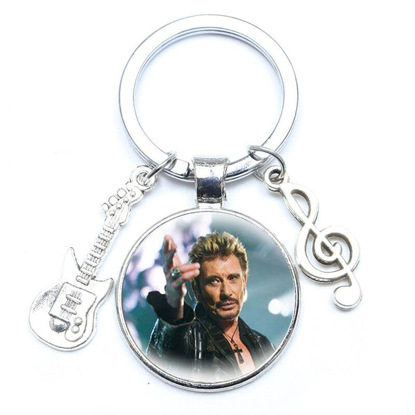 Porte-clé photo Johnny Hallyday - Rockeur 16 modèles | Johnny Hallyday Fanclub