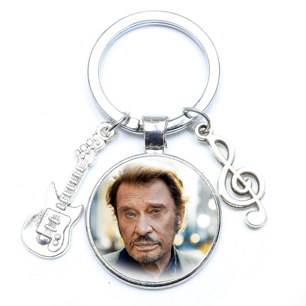 Porte-clé photo Johnny Hallyday - Rockeur 16 modèles | Johnny Hallyday Fanclub