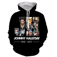 Sweat-shirt à capuche JH #1 - 3 couleurs | Johnny Hallyday Fanclub