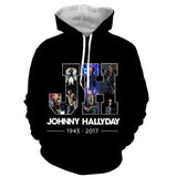 Sweat-shirt à capuche JH #4 - 3 couleurs | Johnny Hallyday Fanclub
