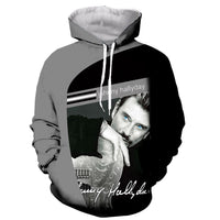 Sweat-shirt à capuche JOHNNY HALLYDAY #10 | Johnny Hallyday Fanclub