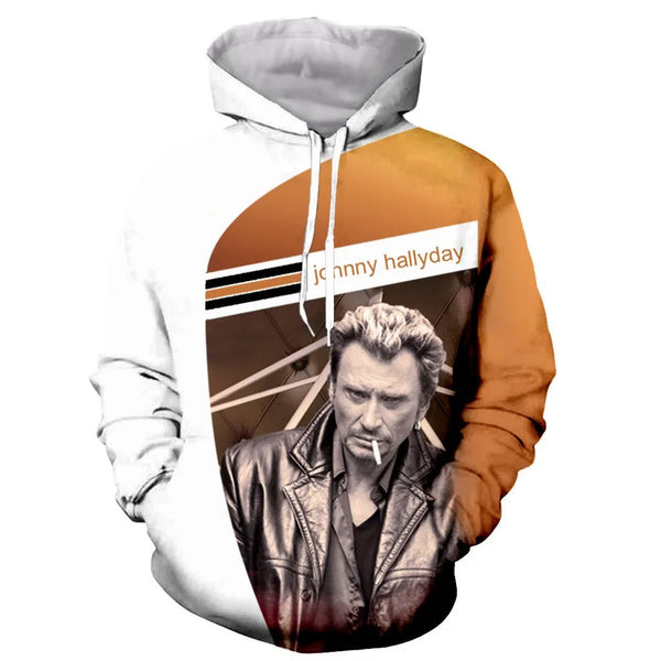 Sweat-shirt à capuche JOHNNY HALLYDAY #20 | Johnny Hallyday Fanclub