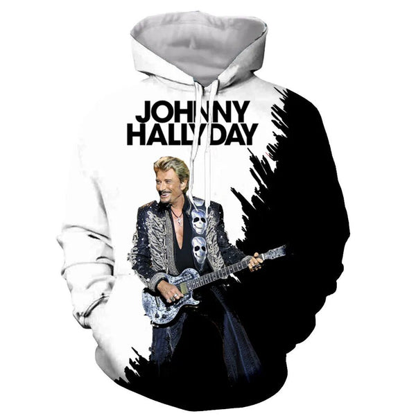 Sweat-shirt à capuche JOHNNY HALLYDAY #21 | Johnny Hallyday Fanclub
