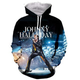 Sweat-shirt à capuche JOHNNY HALLYDAY Calendrier 2020 | Johnny Hallyday Fanclub
