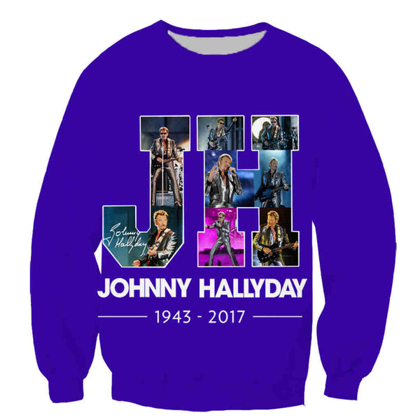 Sweat-shirt JH #3 - 10 couleurs | Johnny Hallyday Fanclub