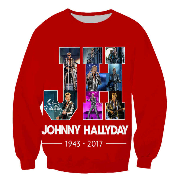Sweat-shirt JH #3 - 10 couleurs | Johnny Hallyday Fanclub