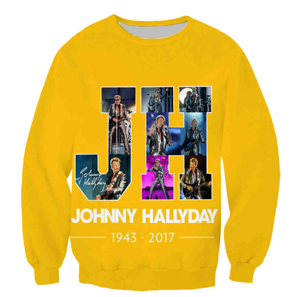Sweat-shirt JH #3 - 10 couleurs | Johnny Hallyday Fanclub