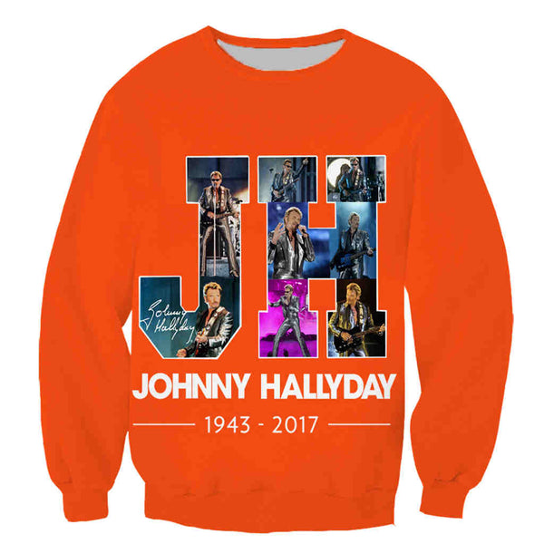 Sweat-shirt JH #3 - 10 couleurs | Johnny Hallyday Fanclub