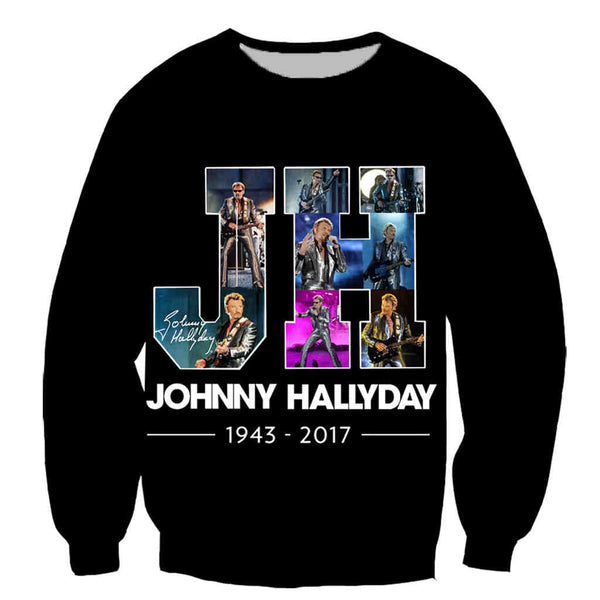 Sweat-shirt JH #3 - 10 couleurs | Johnny Hallyday Fanclub