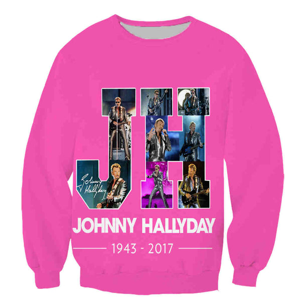Sweat-shirt JH #3 - 10 couleurs | Johnny Hallyday Fanclub