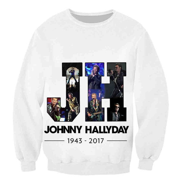 Sweat-shirt JH #4 - 10 couleurs | Johnny Hallyday Fanclub