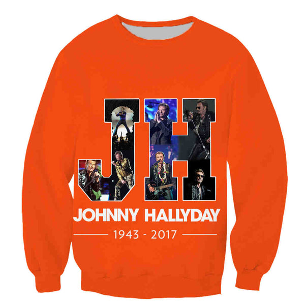 Sweat-shirt JH #4 - 10 couleurs | Johnny Hallyday Fanclub
