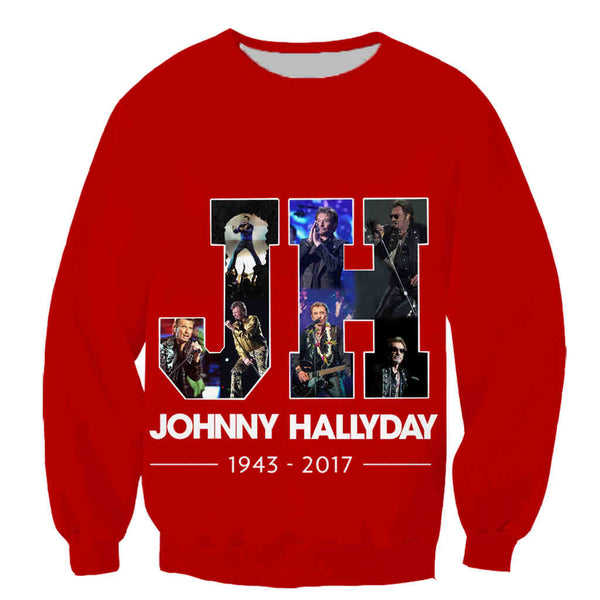 Sweat-shirt JH #4 - 10 couleurs | Johnny Hallyday Fanclub