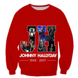 Sweat-shirt JH #4 - 10 couleurs | Johnny Hallyday Fanclub