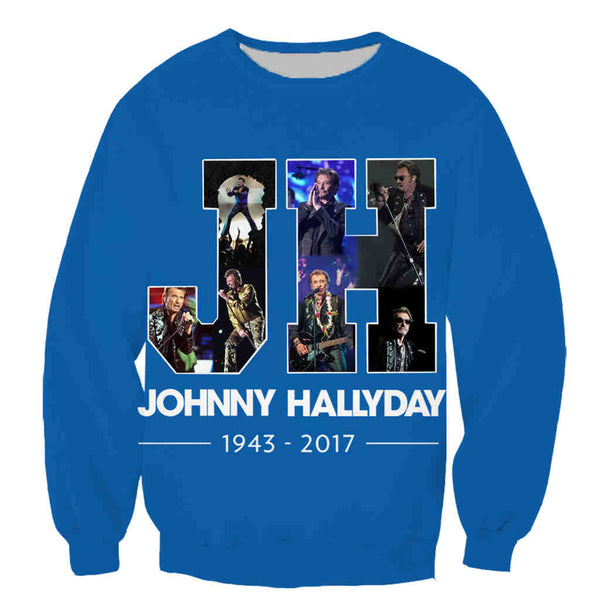 Sweat-shirt JH #4 - 10 couleurs | Johnny Hallyday Fanclub