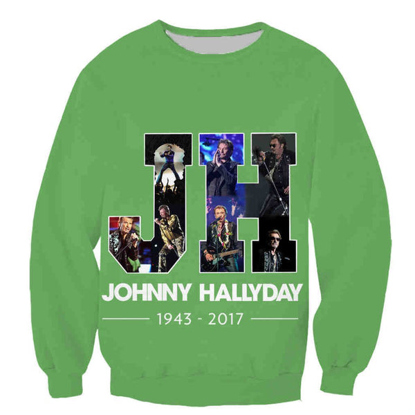 Sweat-shirt JH #4 - 10 couleurs | Johnny Hallyday Fanclub