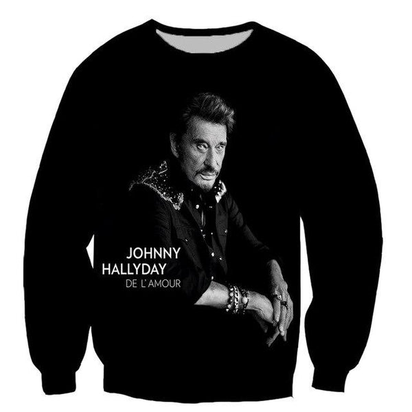 Sweat-shirt JOHNNY HALLYDAY De l'amour | Johnny Hallyday Fanclub