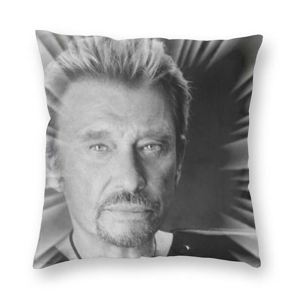 Taie d'oreiller carrée Johnny Hallyday 10 modèles | Johnny Hallyday Fanclub