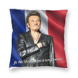 Taie d'oreiller carrée Johnny Hallyday 10 modèles | Johnny Hallyday Fanclub