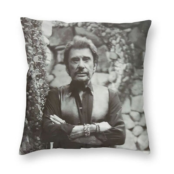 Taie d'oreiller carrée Johnny Hallyday 10 modèles | Johnny Hallyday Fanclub