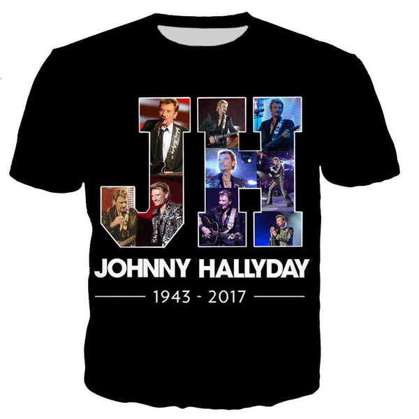 Tee-shirt JH #2 - 10 couleurs | Johnny Hallyday Fanclub