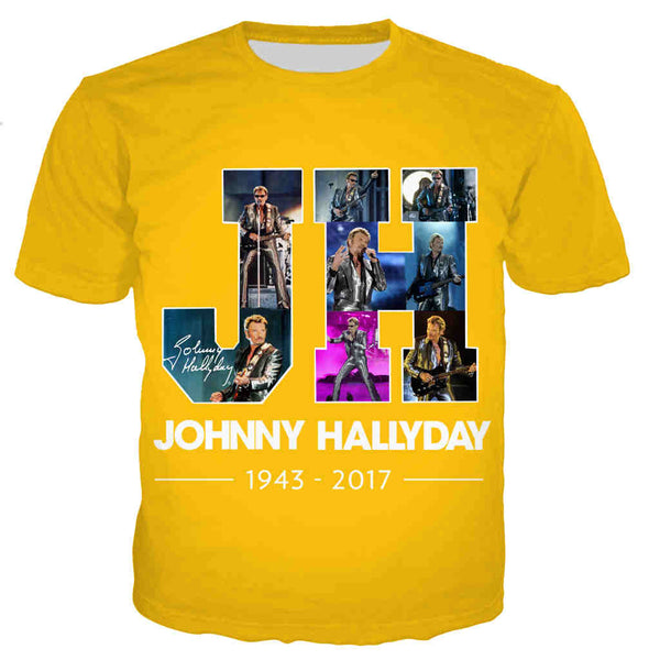 Tee-shirt JH #3 - 10 couleurs | Johnny Hallyday Fanclub