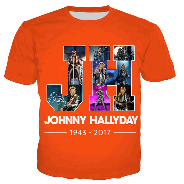 Tee-shirt JH #3 - 10 couleurs | Johnny Hallyday Fanclub