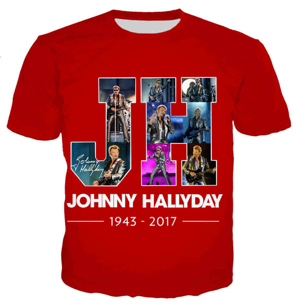 Tee-shirt JH #3 - 10 couleurs | Johnny Hallyday Fanclub