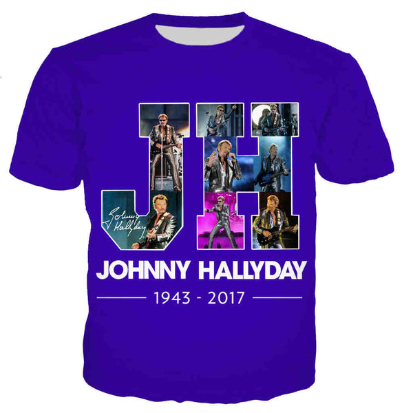 Tee-shirt JH #3 - 10 couleurs | Johnny Hallyday Fanclub