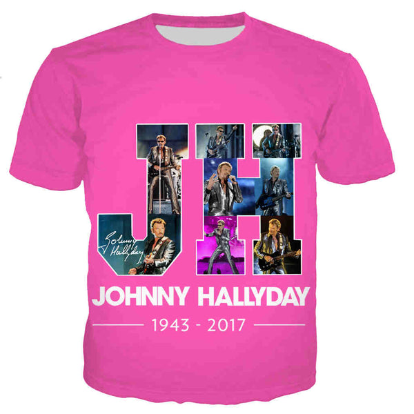 Tee-shirt JH #3 - 10 couleurs | Johnny Hallyday Fanclub