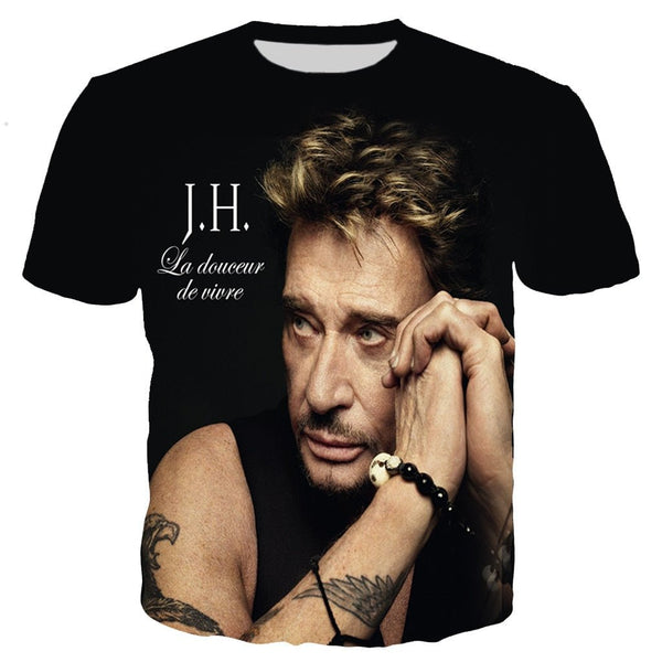 Tee-shirt Johnny Hallyday La douceur de vivre | Johnny Hallyday Fanclub
