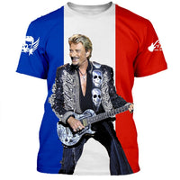 Tee-shirt Johnny Hallyday Mon pays #1 | Johnny Hallyday Fanclub