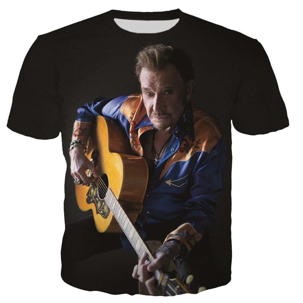 Teeshirt Johnny Hallyday Son rêve américain Johnny Hallyday